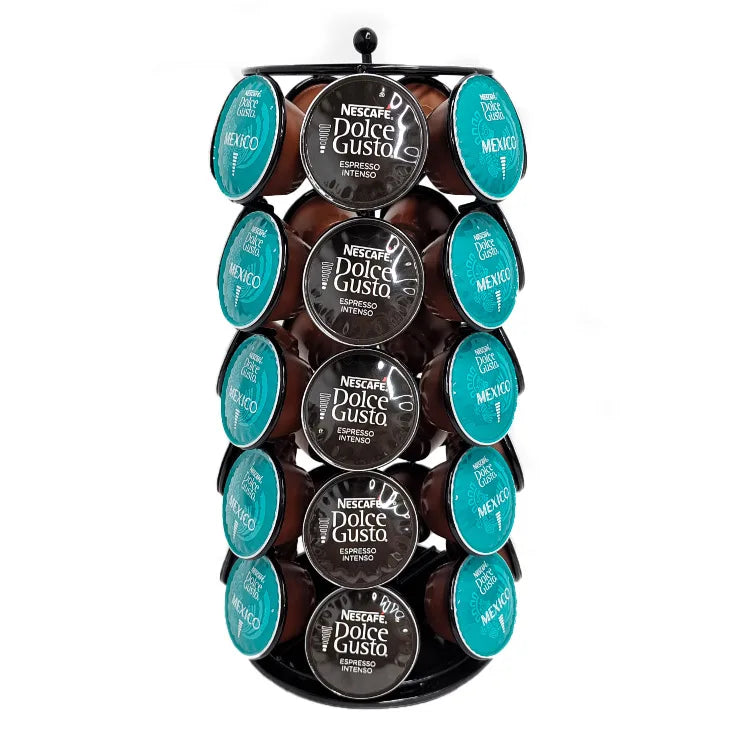 DecorBites™ Dolce Gusto Capsule Holder Rotating Storage Rack for 35 Pods